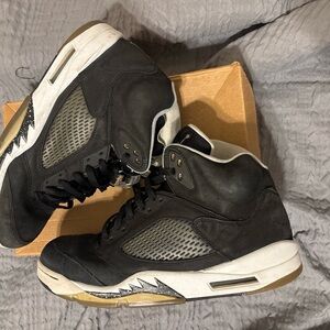 Jordan Black and Gray High-Top Sneakers